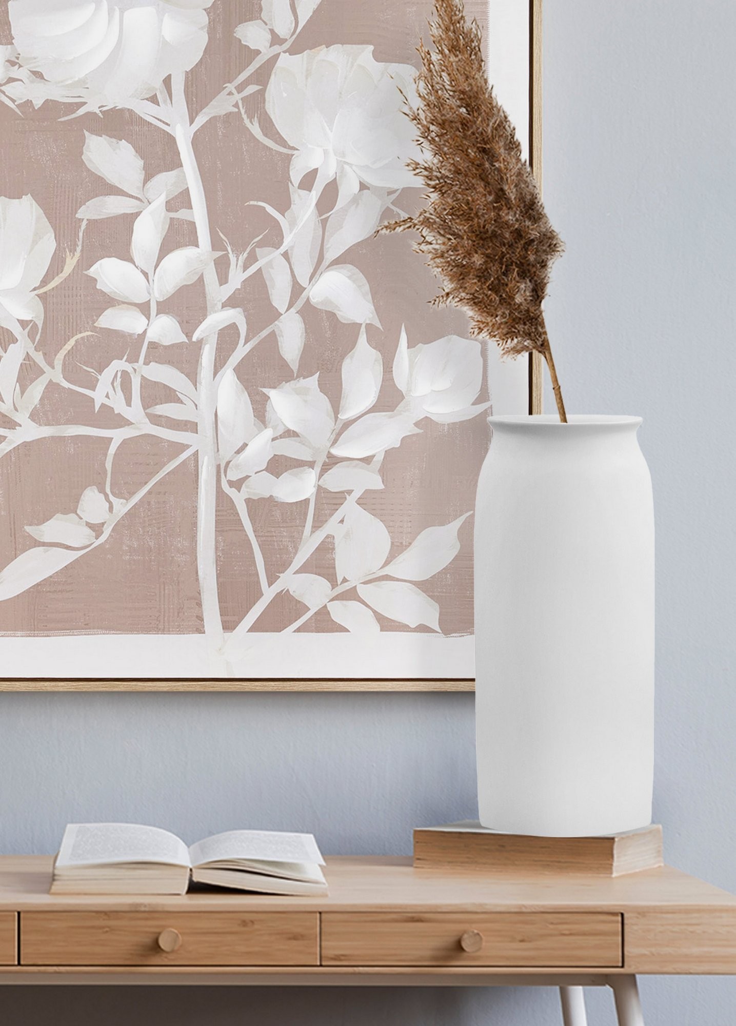 Вазна Aberto Design DKR0486, 18x18x41 см, бела