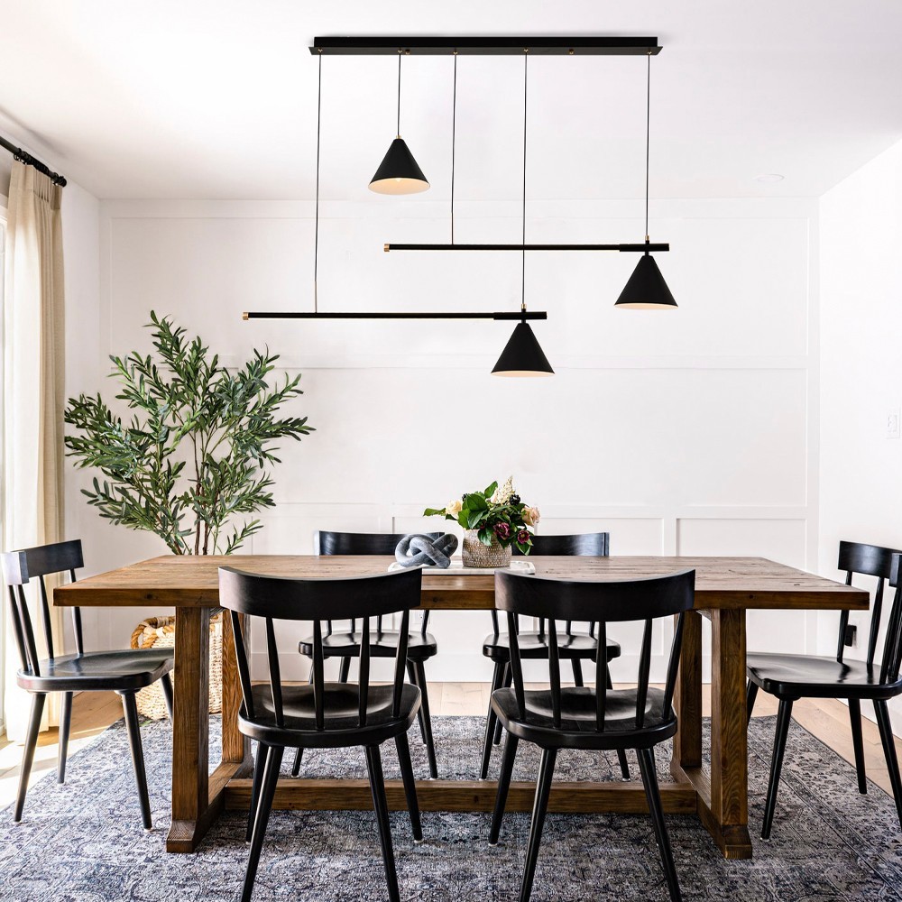 Opviq Luster L1238, 120 cmx18 cmx120 cm, 2x15W, LED и 3xE14