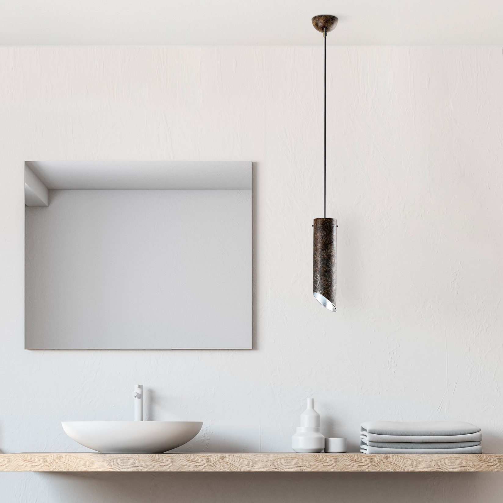 Opviq Лустер KESIKBORU-MR-976-RETRO, 37-114cm, O8 cm, E27, IP20, Темно сива