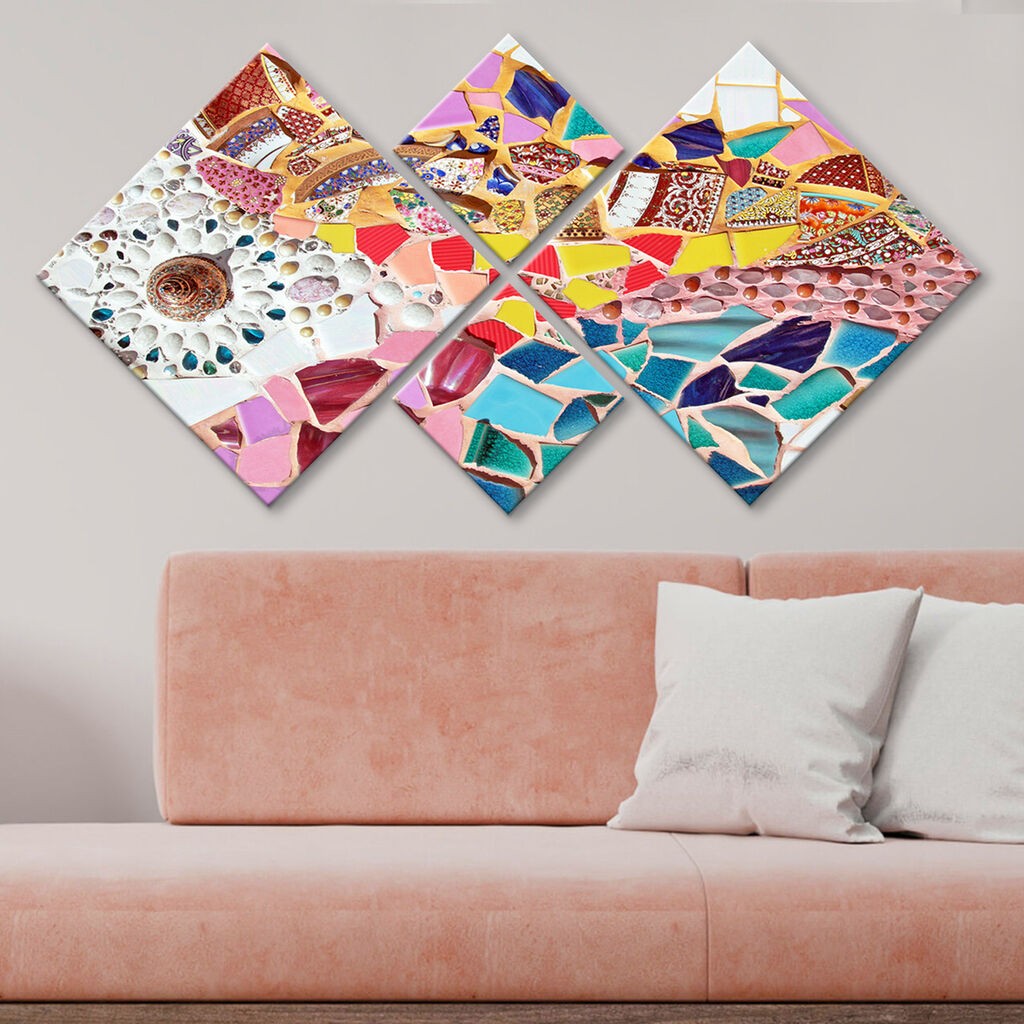 Слика Wallity 4MDF548881012, 60x115 см, 4 дела