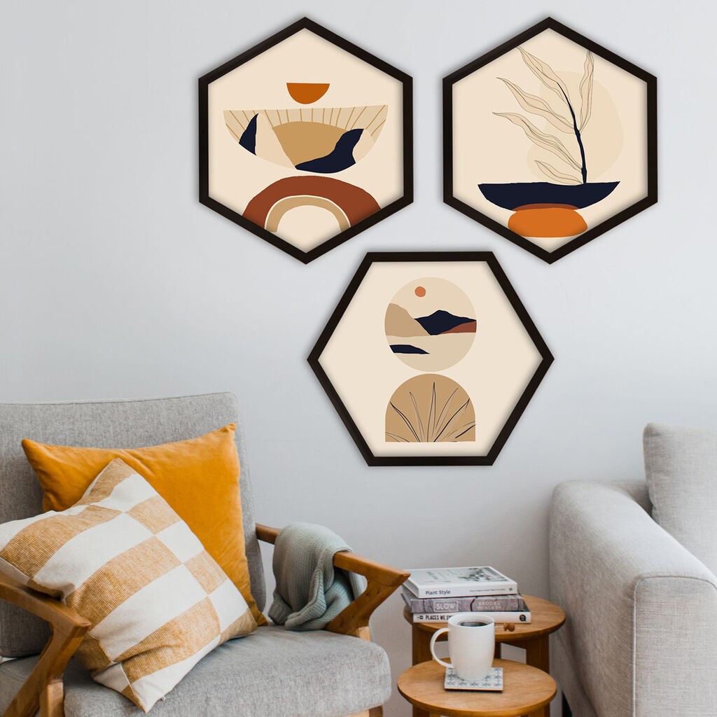 Wallity врамена слика 6GEN181437, 35x35 см, 3 дела