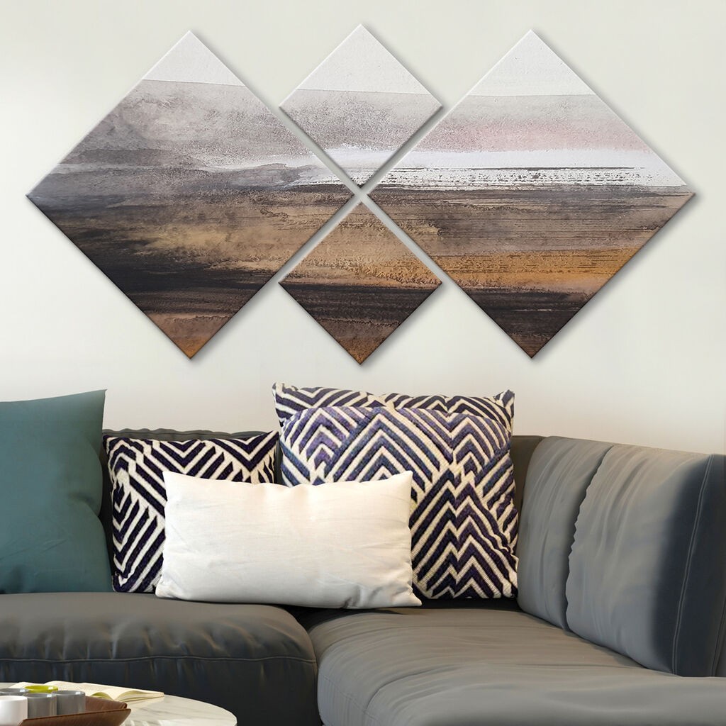 Слика Wallity 4MDF1076601701, 60x115 см, 4 дела