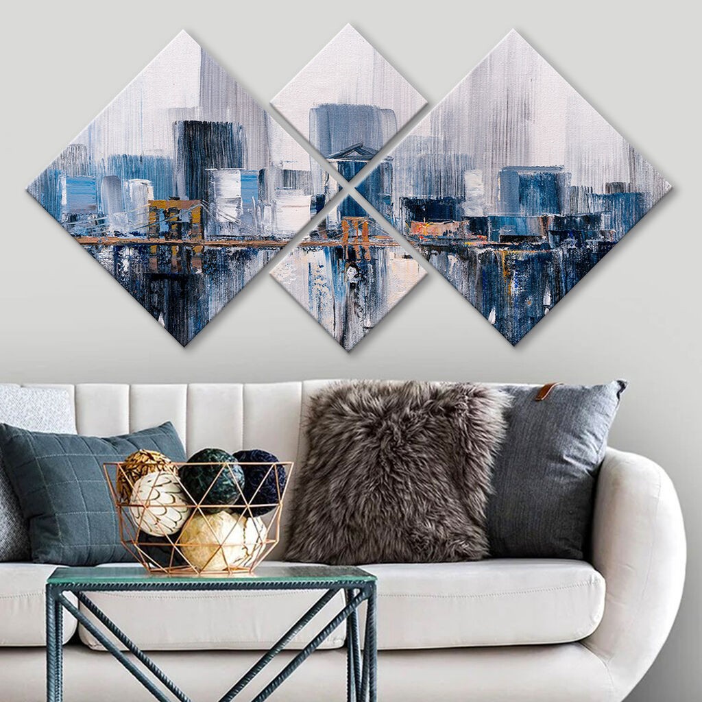 Слика Wallity 4MDF1701309508, 60x115 см, 4 дела