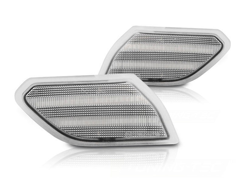 AUTOLUX Комплет странични LED жмигавци за Jeep Wrangler JL по 2018 година со хром основа