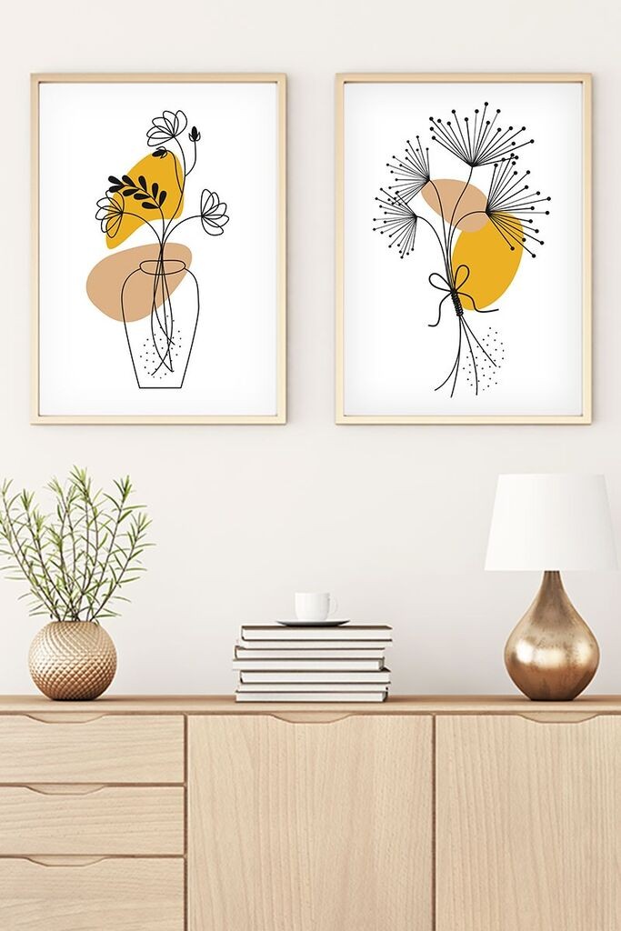 Слика во рамка Wallity Huhu182, 35x50 см, 2 дела