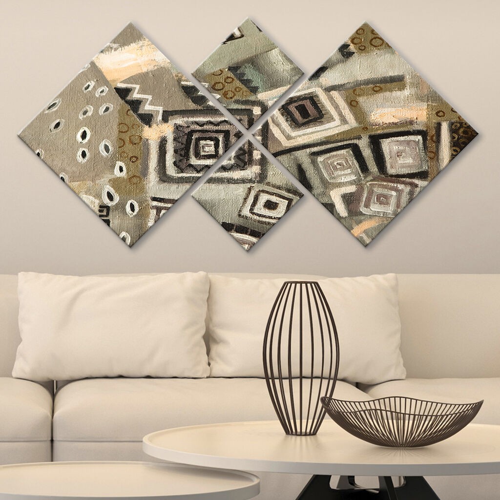 Слика Wallity 4MDF56731090, 60x115 см, 4 дела