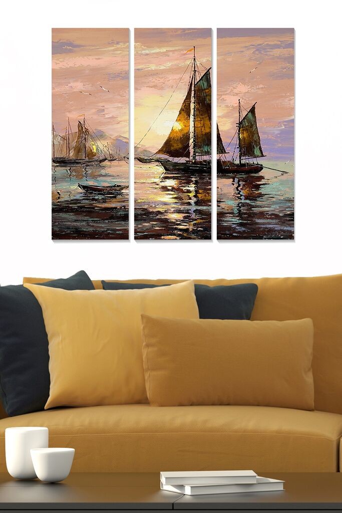 Wallity слика MDF1063275, 70x50 см, 3 дела