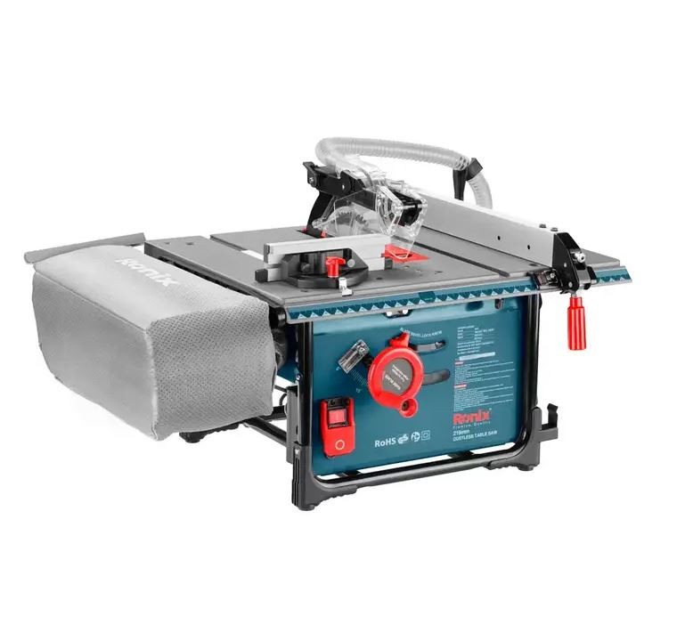 Ronix Стабилен електричен циркулар 216mm 2000W со правосмукалка 5601