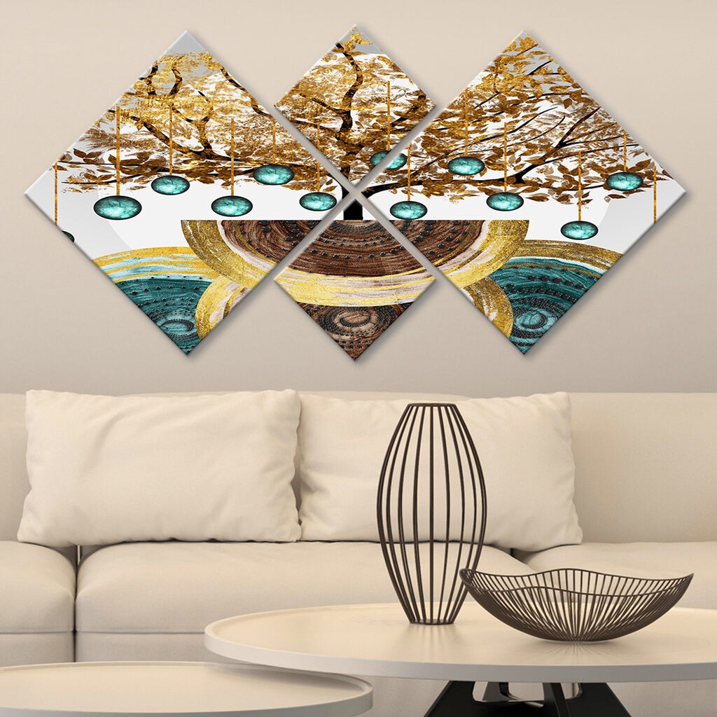 Слика Wallity 4MDF1730800570, 60x115 см, 4 дела