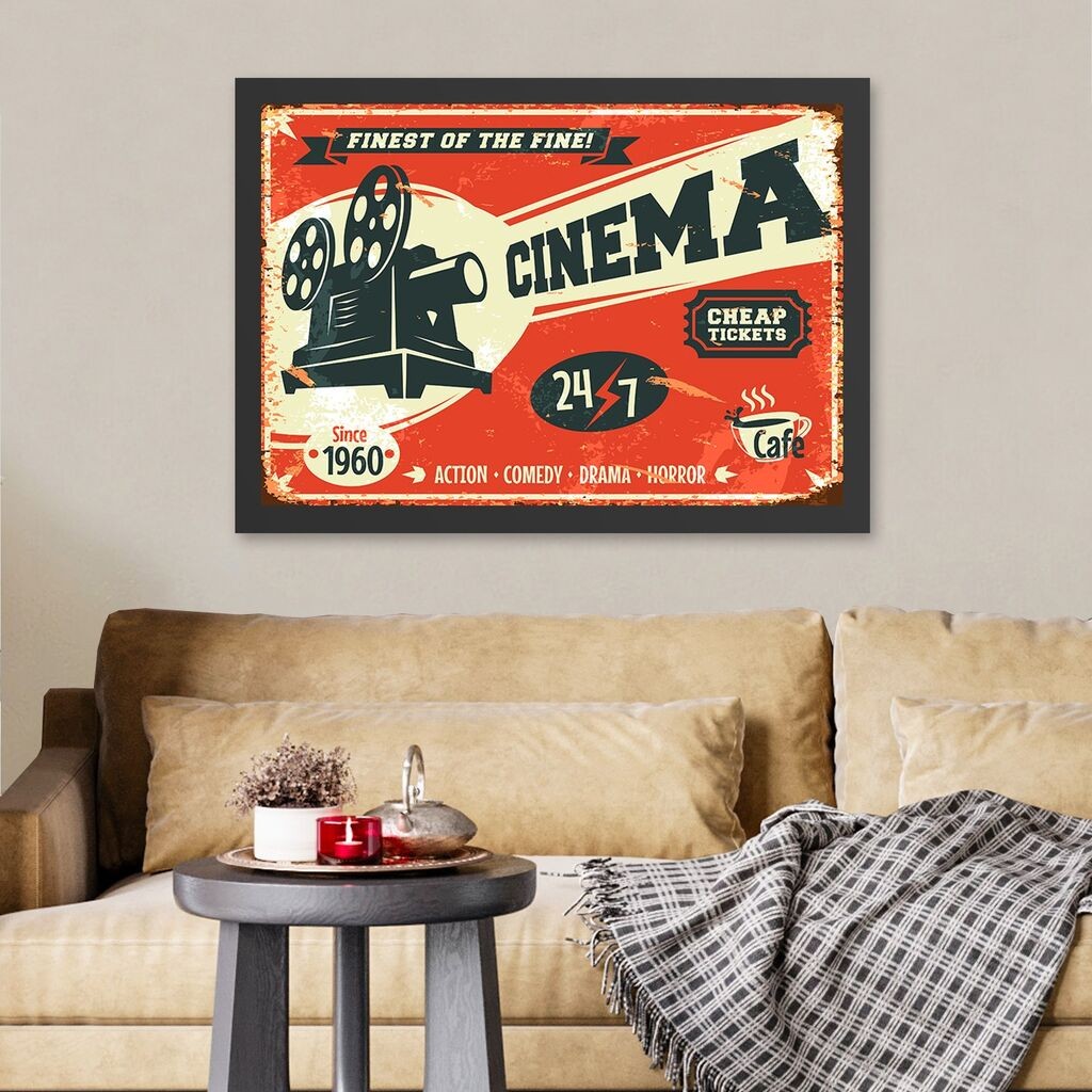 Wallity врамена слика Cinema 3, 35x45 см