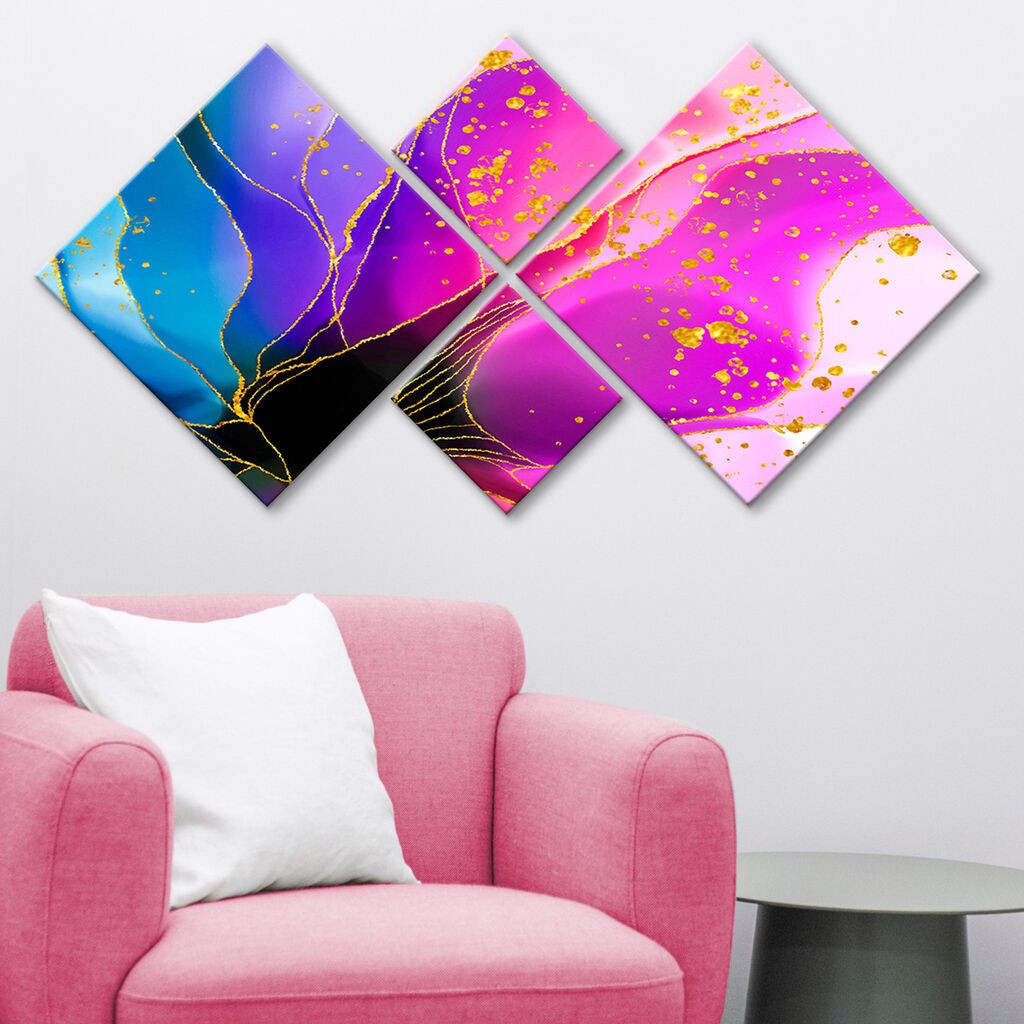 Слика Wallity 4MDF18445391743, 60x115 см, 4 дела