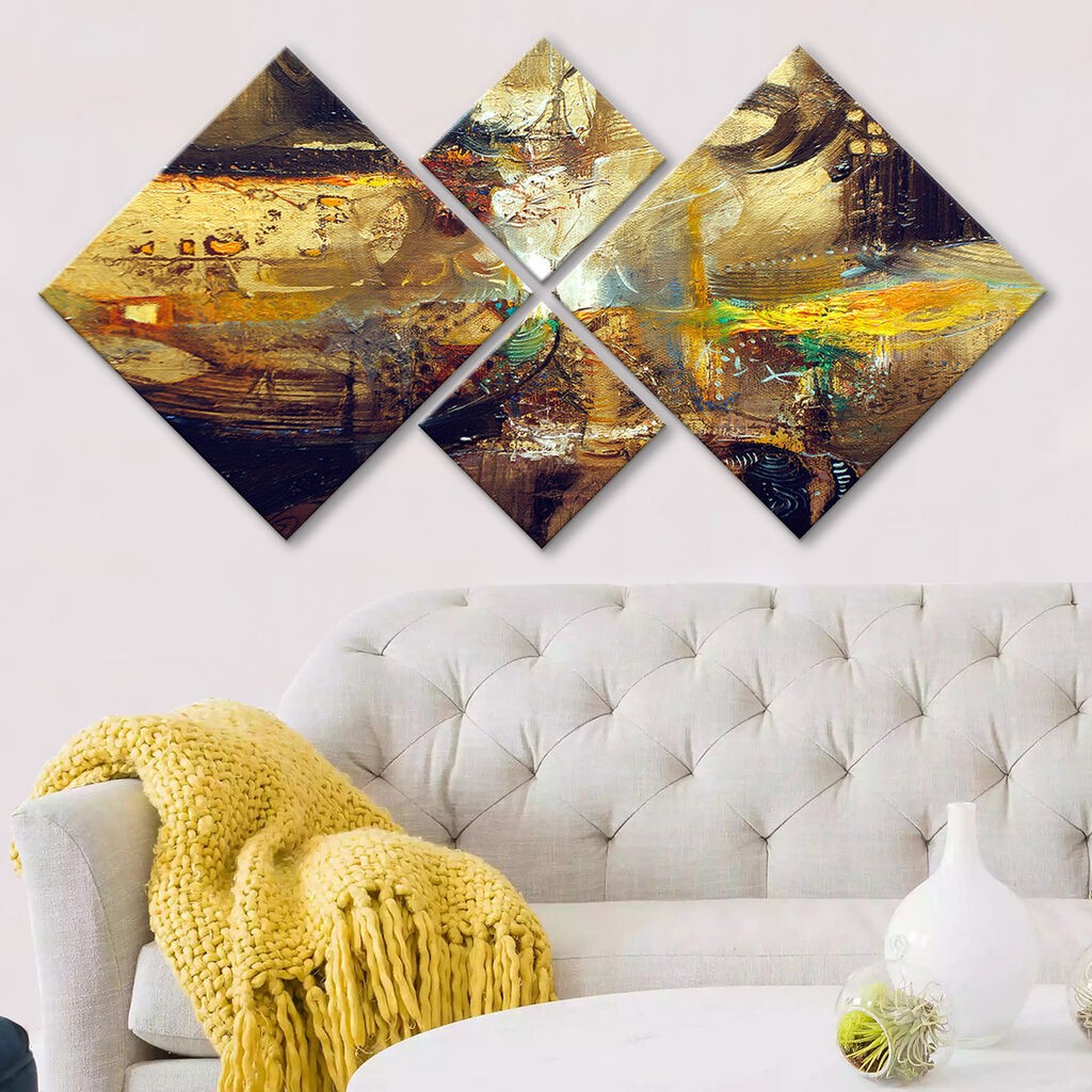 Слика Wallity 4MDF770618758, 60x115 см, 4 дела