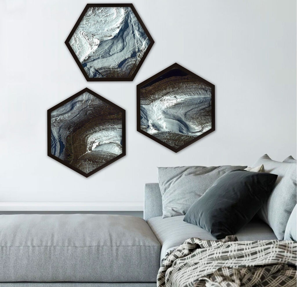 Wallity врамена слика 6GEN1368, 35x35 см, 3 дела