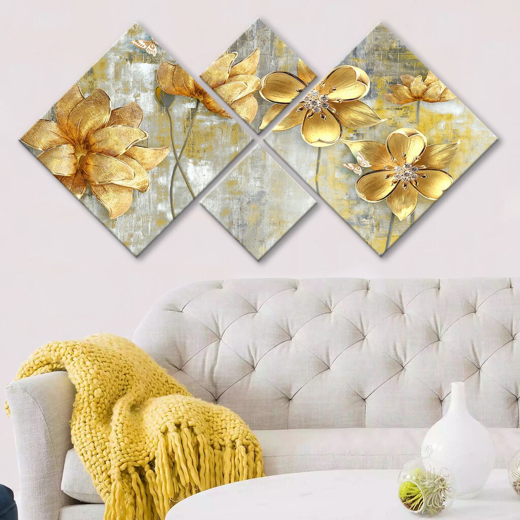 Слика Wallity 4MDF1442804756, 60x115 см, 4 дела