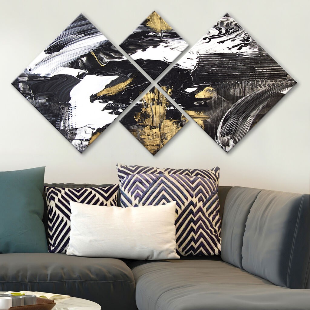 Слика Wallity 4MDF556580221, 60x115 см, 4 дела