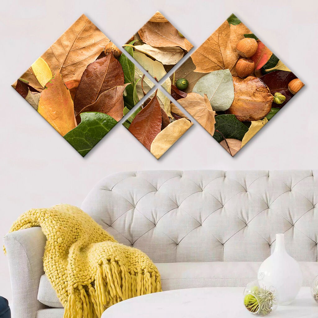 Слика Wallity 4MDF11484562, 60x115 см, 4 дела