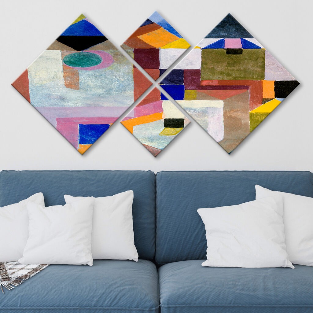 Слика Wallity 4MDF2989111, 60x115 см, 4 дела