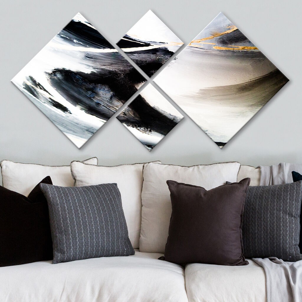 Слика Wallity 4MDF1872394075, 60x115 см, 4 дела