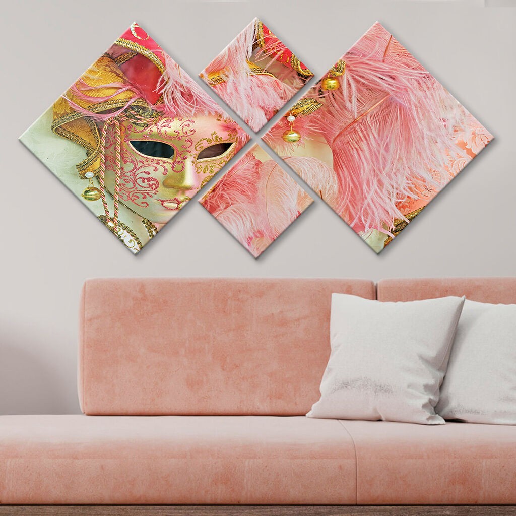 Слика Wallity 4MDF173372528, 60x115 см, 4 дела