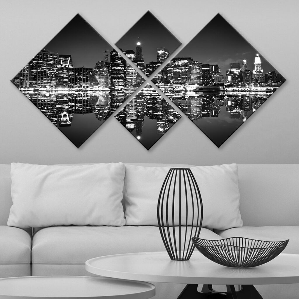 Слика Wallity 4MDF103151318, 60x115 см, 4 дела