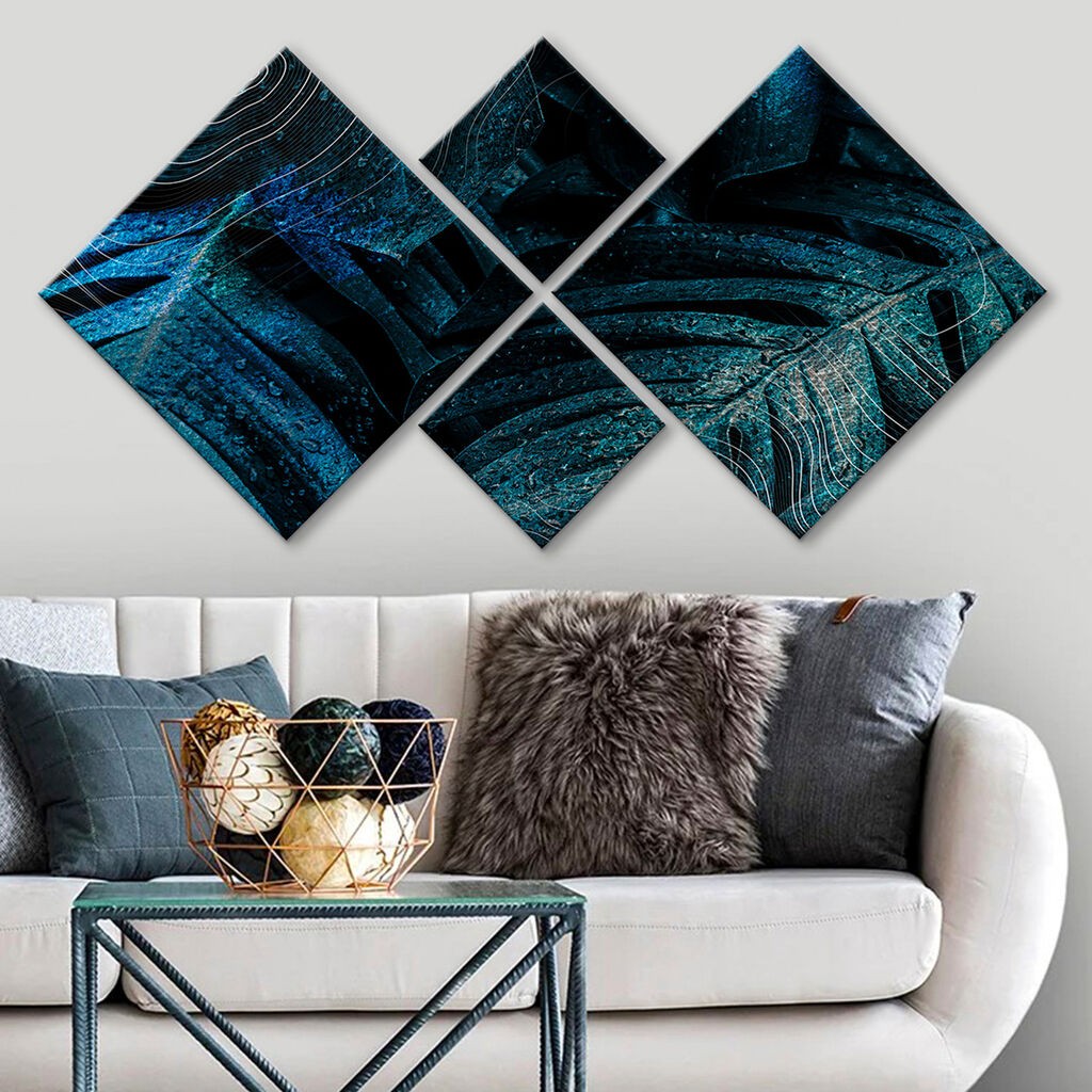 Слика Wallity 4MDF2338652, 60x115 см, 4 дела