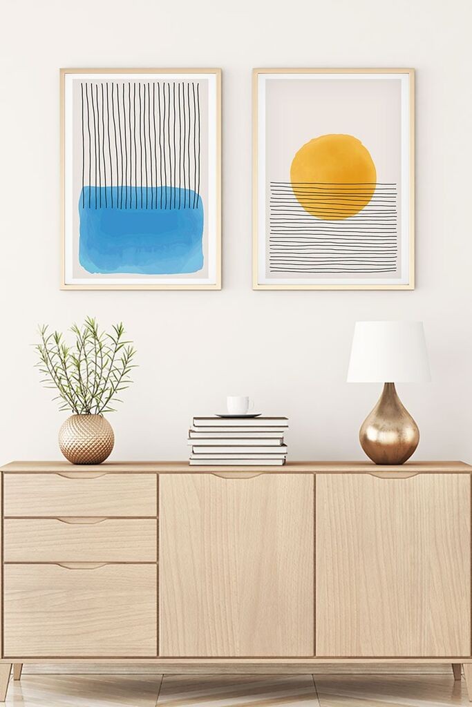 Слика во рамка Wallity Huhu134, 50x70 см, 2 дела