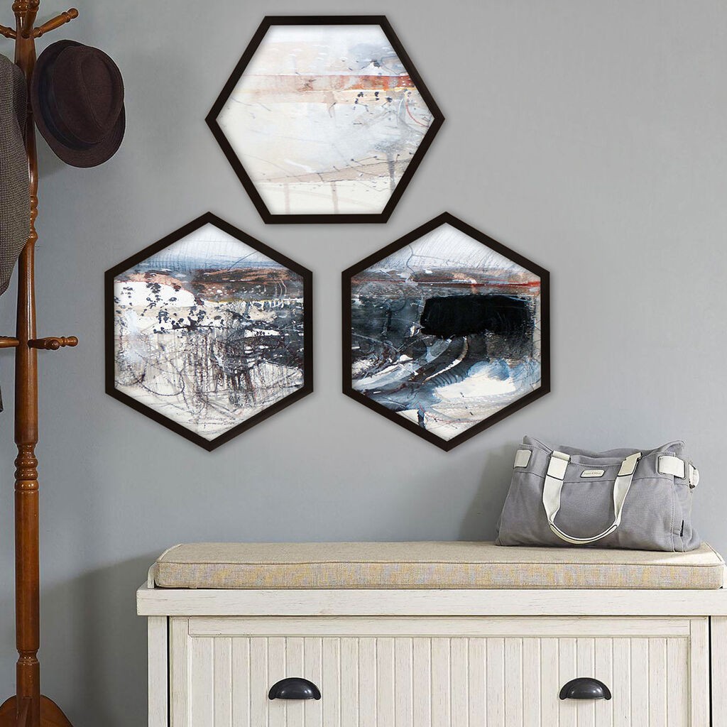 Слика во рамка Wallity 6GEN1307852599, 35x35 см, 3 дела