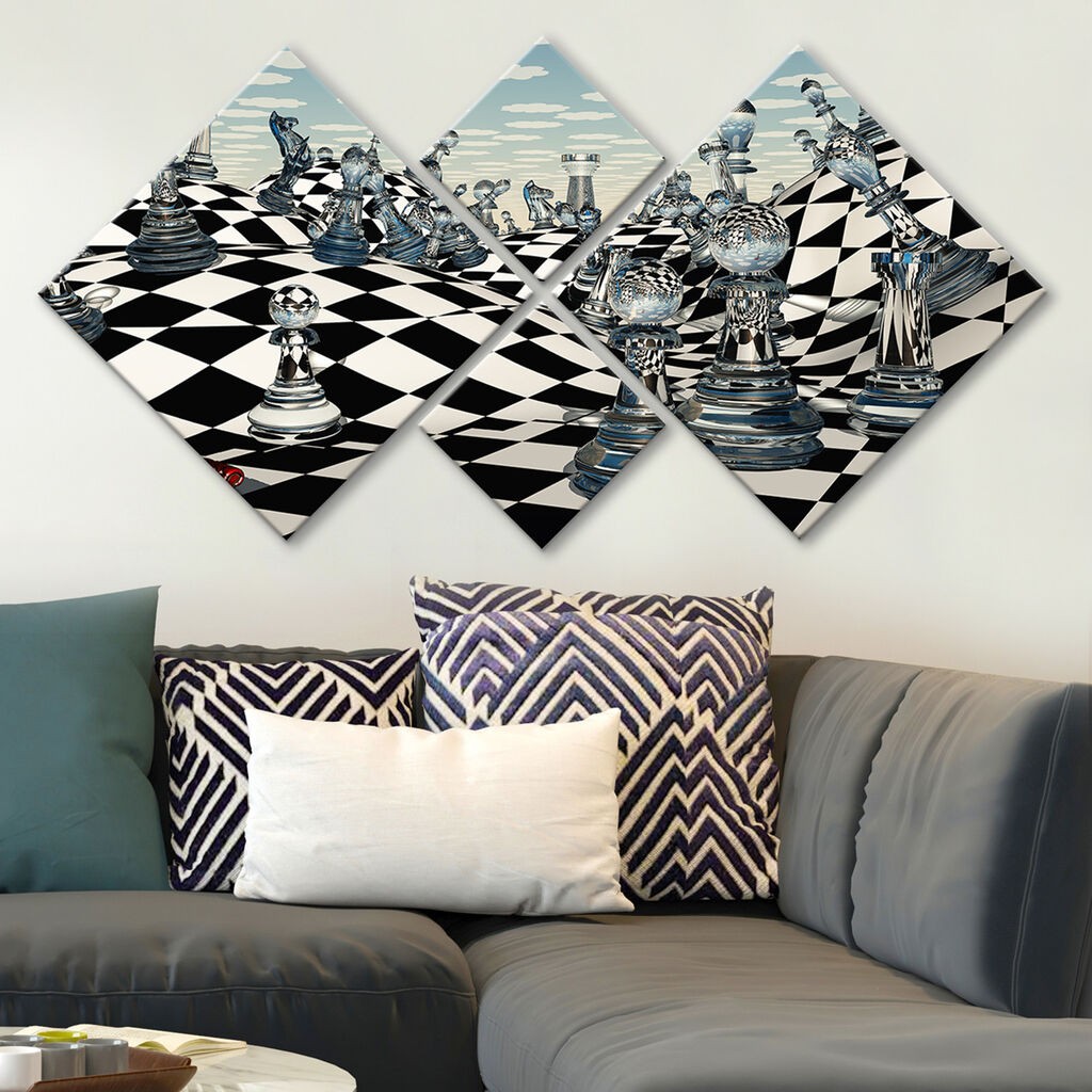 Слика Wallity 4MDF147982502, 60x115 см, 4 дела