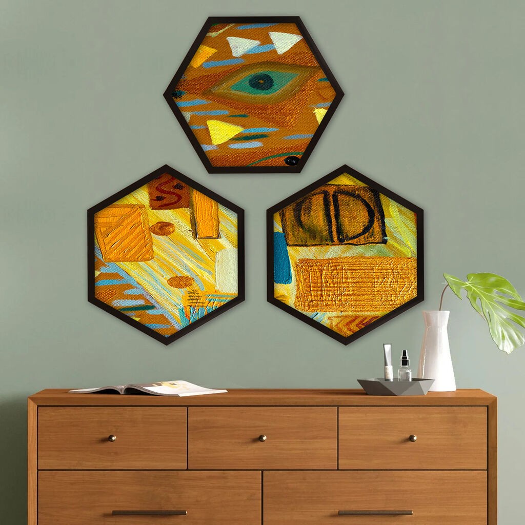 Wallity врамена слика 6GEN238938, 35x35 см, 3 дела