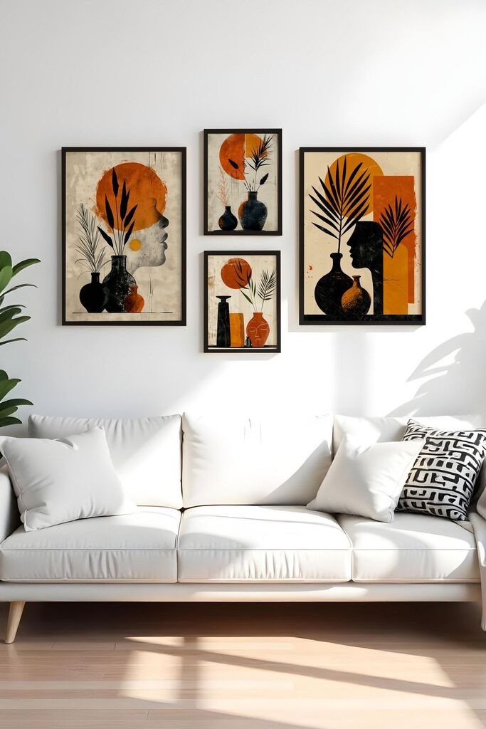 Wallity врамена слика Huhu445-S, 4 дела