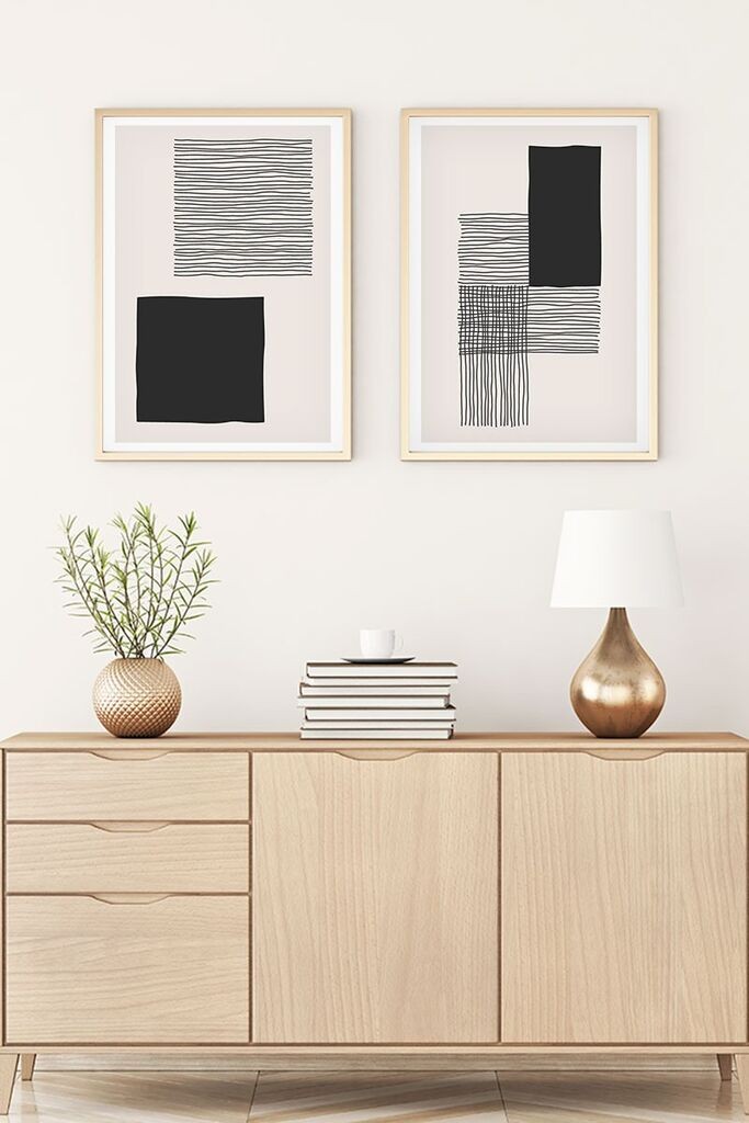 Слика во рамка Wallity Huhu145, 20x30 см, 2 дела