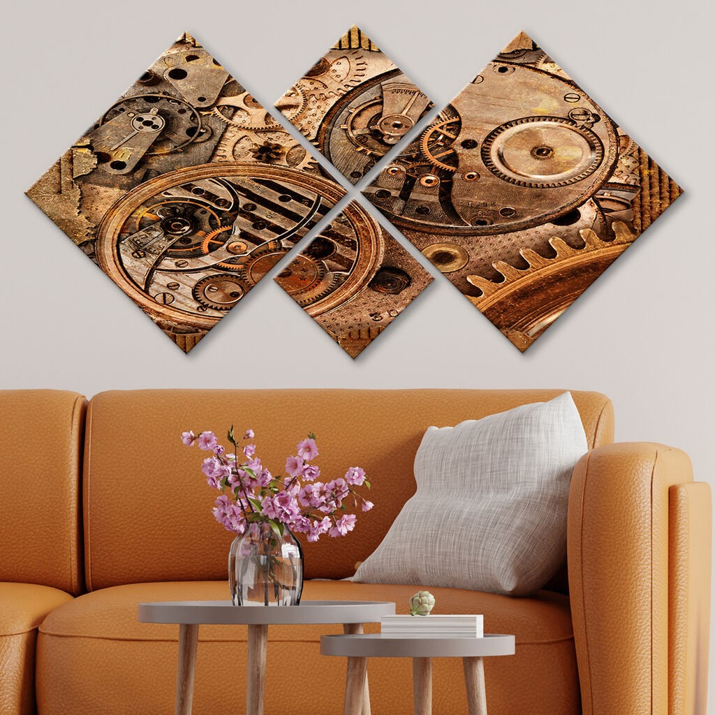 Слика Wallity 4MDF245256766, 60x115 см, 4 дела