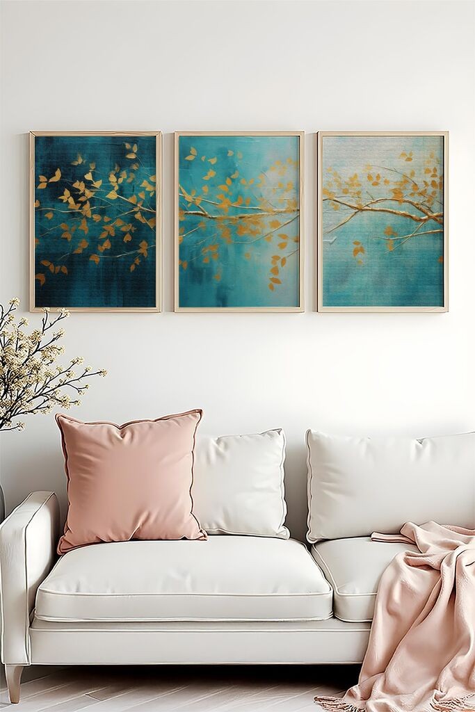 Слика во рамка Wallity Huhu485, 20x30 см, 3 дела