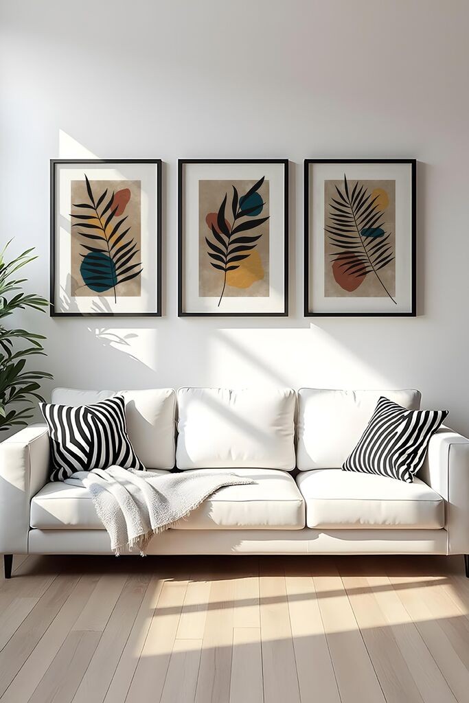 Слика во рамка Wallity Huhu483S, 50x70 см, 3 дела