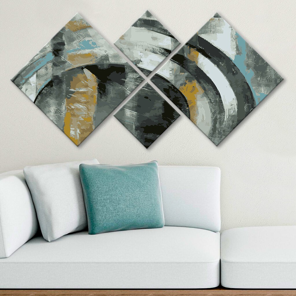 Слика Wallity 4MDF201369428, 60x115 см, 4 дела