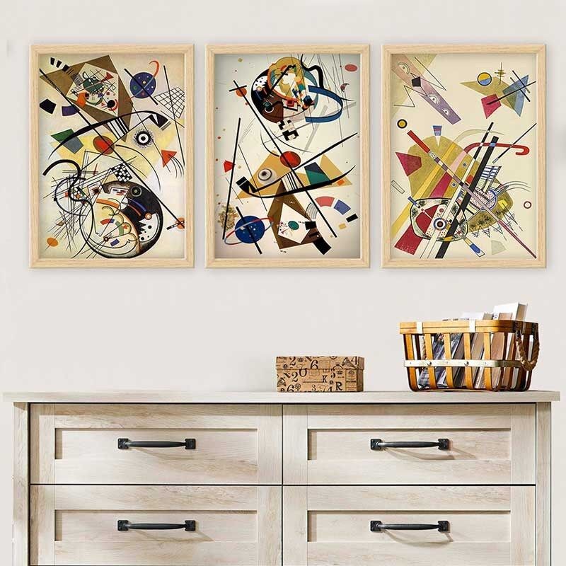 Слика во рамка Wallity 3NTC_UN2962870_5575, 55x75 см, 3 дела