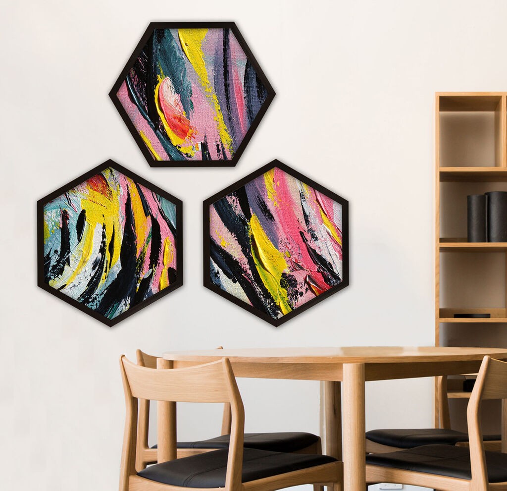 Wallity врамена слика 6GEN557030, 35x35 см, 3 дела