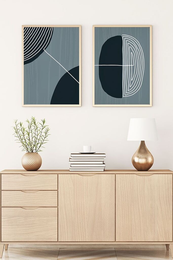 Слика во рамка Wallity Huhu112, 35x50 см, 2 дела