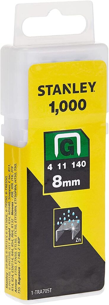 Stanley Спајалки тип G 8mm 1000 парчиња STN 1-ТРА705Т