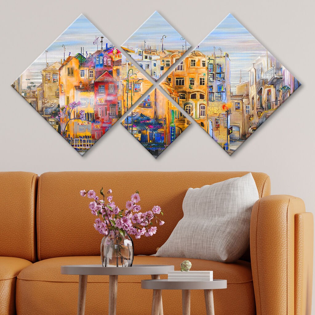 Слика Wallity 4MDF249998776, 60x115 см, 4 дела