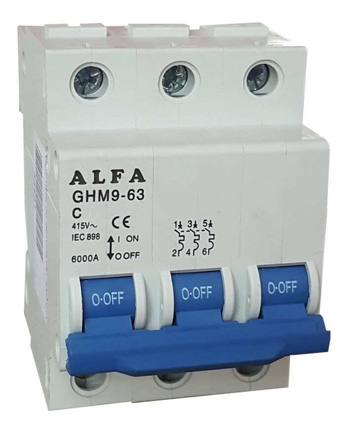 Alfa Electric Автоматски осигурач трополен C40 GHМ9-63 3P