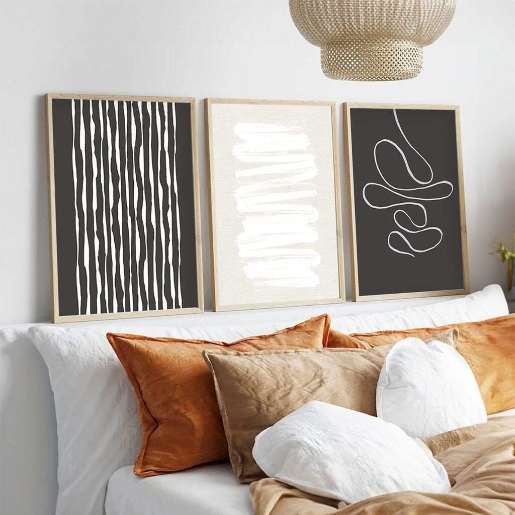 Слика во рамка Wallity Huhu235, 50x70 см, 3 дела