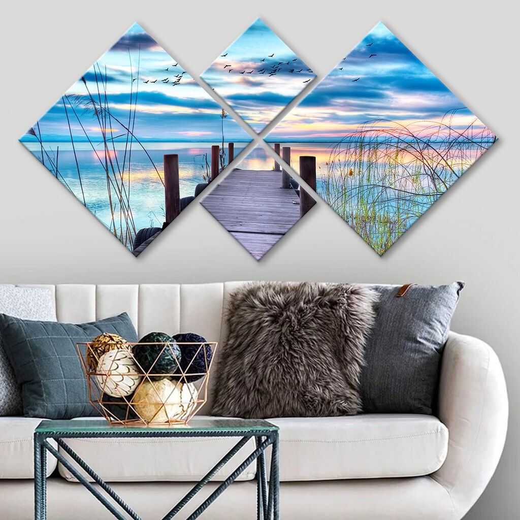 Слика Wallity 4MDF1222468504, 60x115 см, 4 дела