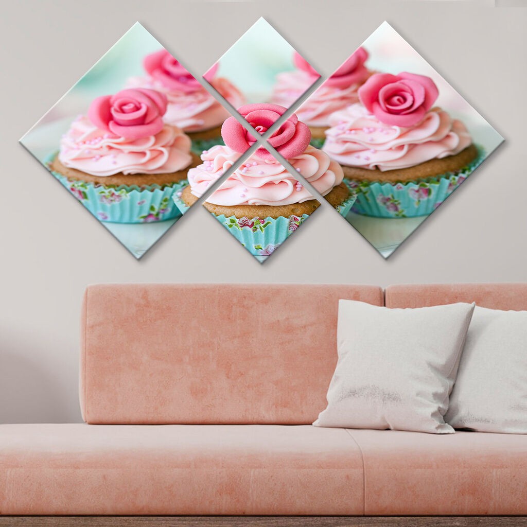 Слика Wallity 4MDF5542425, 60x115 см, 4 дела