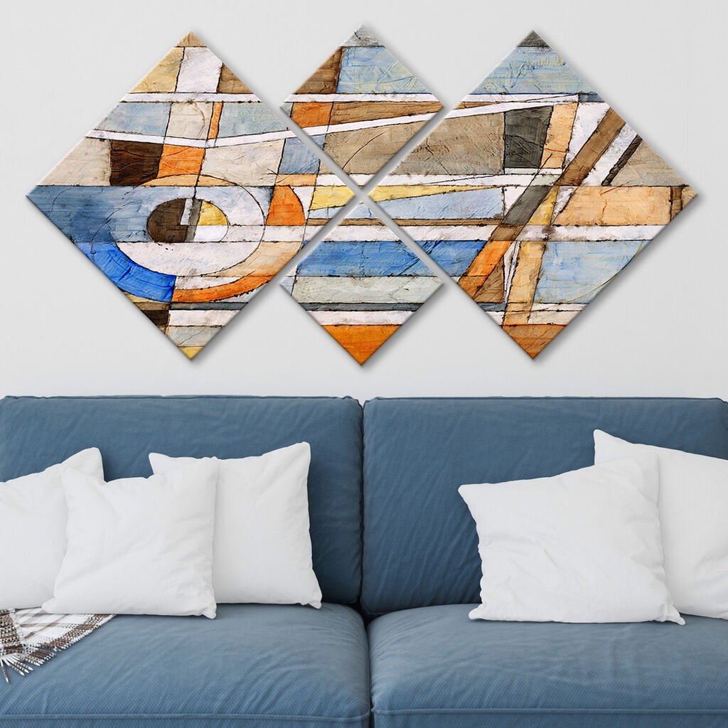 Слика Wallity 4MDF79924336, 60x115 см, 4 дела