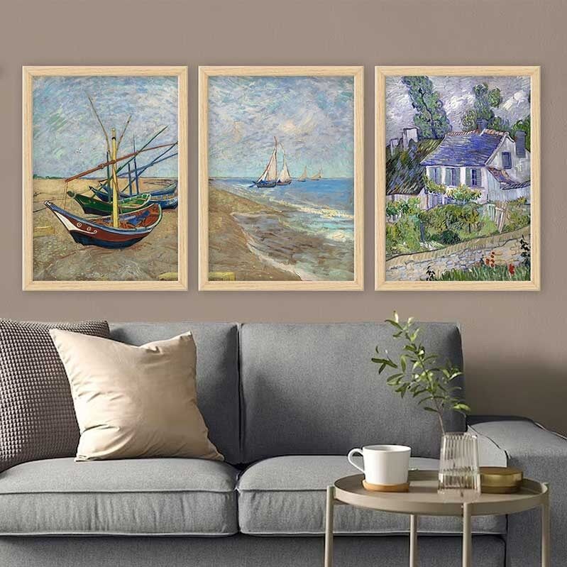 Слика во рамка Wallity 3NTC_UN3864925_5575, 55x75 см, 3 дела