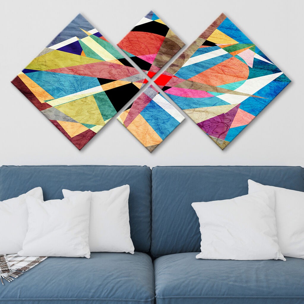 Слика Wallity 4MDF234625642, 60x115 см, 4 дела