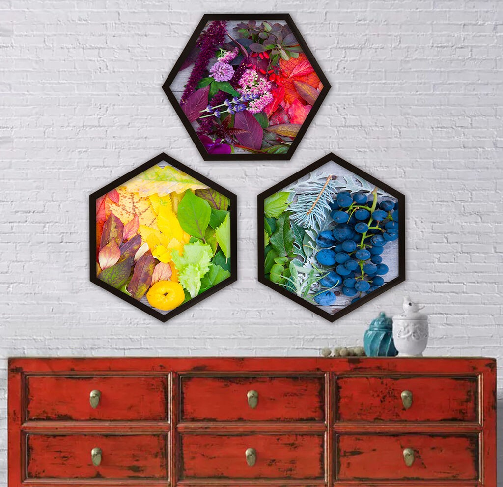 Wallity врамена слика 6GEN48565, 35x35 см, 3 дела