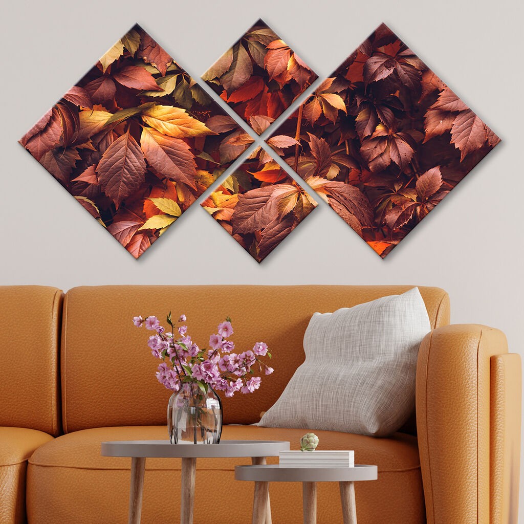 Слика Wallity 4MDF486090697, 60x115 см, 4 дела