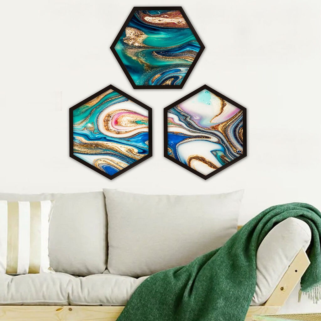 Wallity врамена слика 6GEN103347, 35x35 см, 3 дела